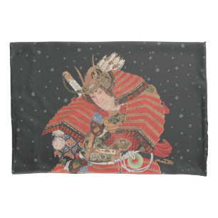 Samurai Warrior Vintage Japanese Art Pillowcase