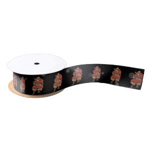 Samurai Warrior Vintage Japanese Art Satin Ribbon