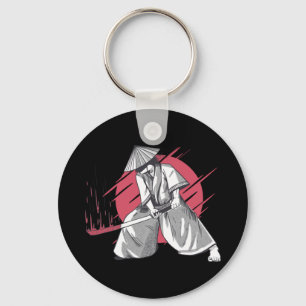 Samurai Warrior with Katana Key Ring
