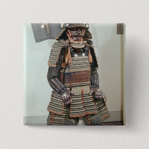 Samurai Warrior's Armour 15 Cm Square Badge