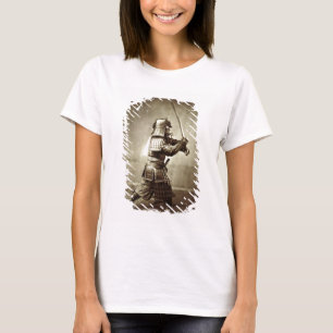 Samurai with raised sword, c.1860 (albumen print) T-Shirt