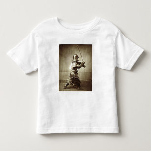 Samurai with raised sword, c.1860 (albumen print) toddler T-Shirt