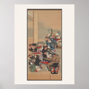 Samurai Woodblock Print - Kuniyoshi Ukiyo-e Poster
