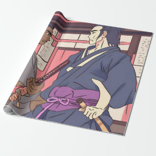 samurai wrapping paper