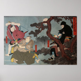 SAMURAIS AND NINJA POSTER