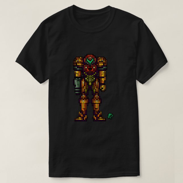 Samus Aran - The Metroid Slayer T-Shirt (Design Front)
