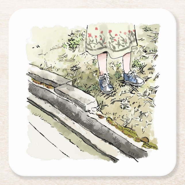 Samuyaji Square Paper Coaster (Front)