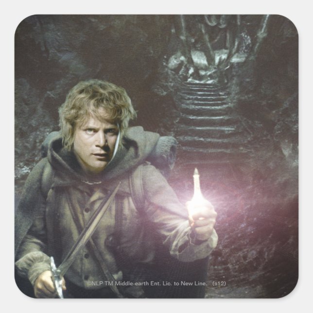 Samwise and SHELOB™ Square Sticker (Front)