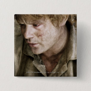 Samwise side face 15 cm square badge