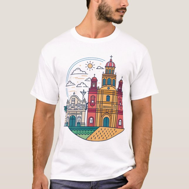 San Agustin Church T-Shirt (Front)