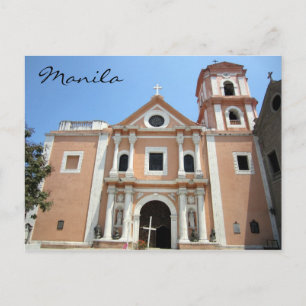 san agustin manila postcard