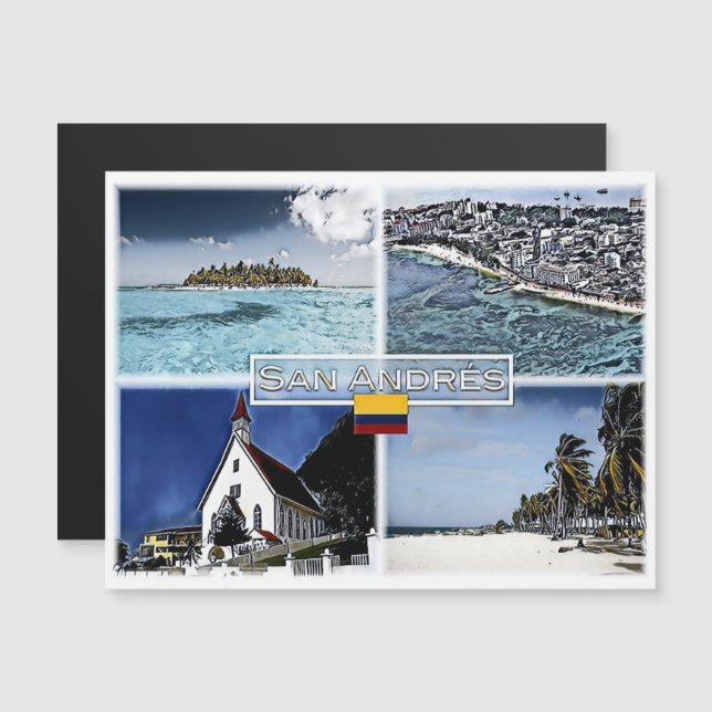 San Andres - Colombia - Mosaic - (Front/Back)