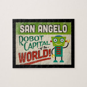 San Angelo Texas Robot - Funny Vintage Jigsaw Puzzle