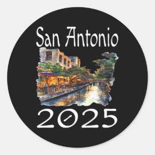 San Antonio 2025 Matching Family Vacation Group Ge Classic Round Sticker