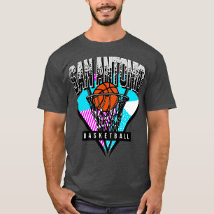 San Antonio Basketball 90s Throwback T-Shirt