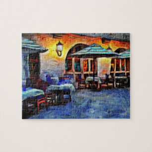 San Antonio Cafe Jigsaw Puzzle