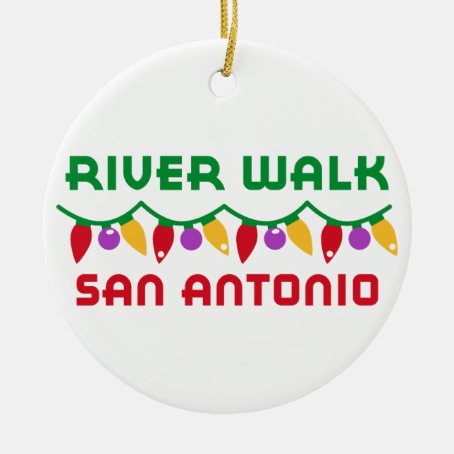 San Antonio Ceramic Ornament (Front)