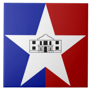 San Antonio city flag Ceramic Tile