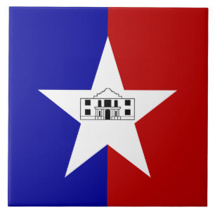 San Antonio City Flag Tile