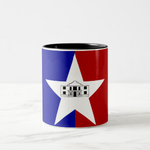 San Antonio city flag Two-Tone Coffee Mug