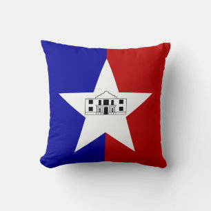 San Antonio City, Texas, Flag American MoJo Pillow