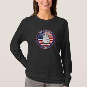 San Antonio City Texas State Usa Flag Travel Souve T-Shirt
