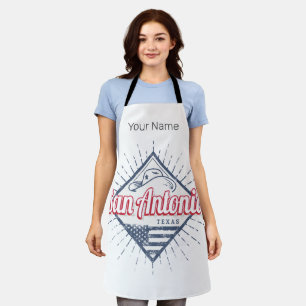 San Antonio City Texas United States Vintage USA Apron
