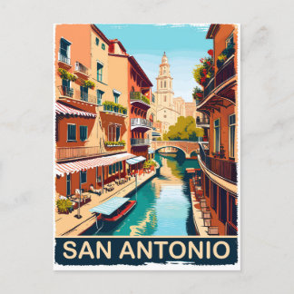 San Antonio, City, Travel Postcard