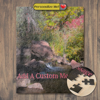 San Antonio Creek Cascade Jigsaw Puzzle