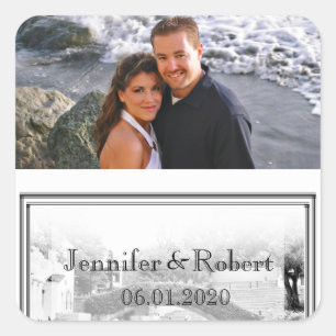 San Antonio Destination Wedding Favour Sticker
