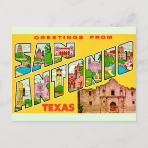 San Antonio Greetings Postcard 