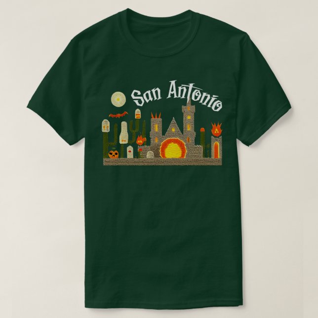 San Antonio Halloween T-Shirt (Design Front)