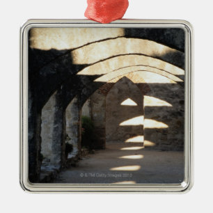 San Antonio Missions Metal Tree Decoration