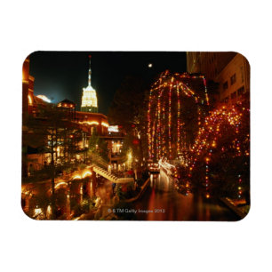 San Antonio Riverwalk at Night Magnet
