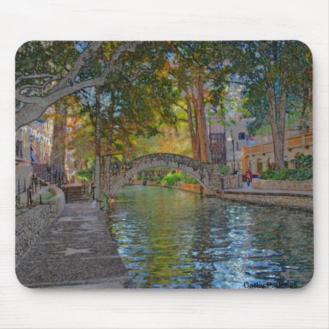 San Antonio Riverwalk Mouse Pad (Front)