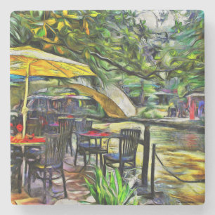 San Antonio Riverwalk stone coasters