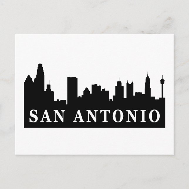 San Antonio Skyline Postcard (Front)