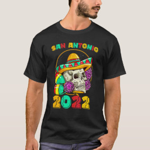 San Antonio Texas 2022 Souvenir Fiesta Mexican Art T-Shirt
