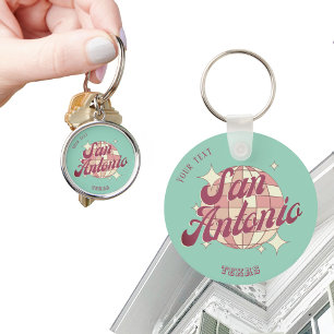 San Antonio Texas accessory gift Key Ring