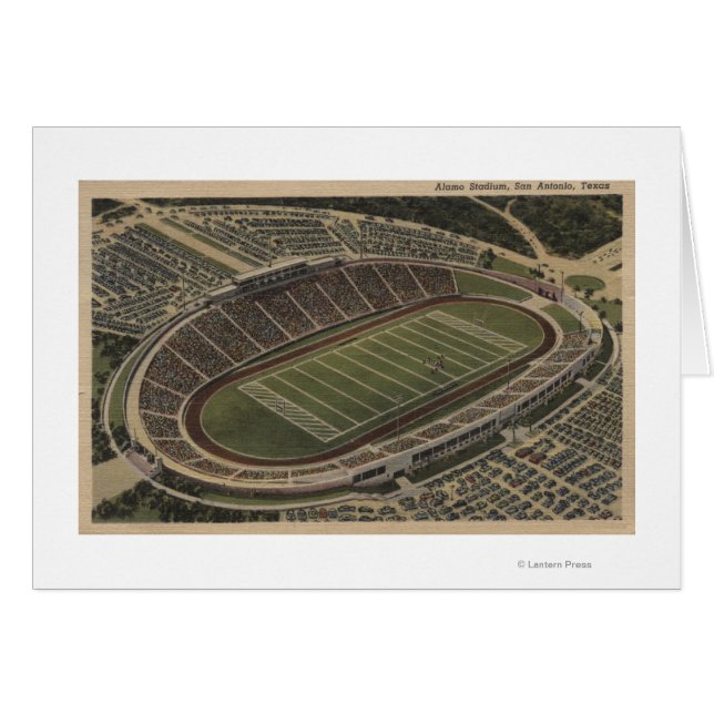 San Antonio, Texas - Alamo Stadium View (Front Horizontal)
