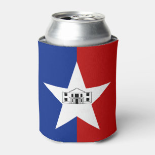 San Antonio (Texas) city flag Can Cooler