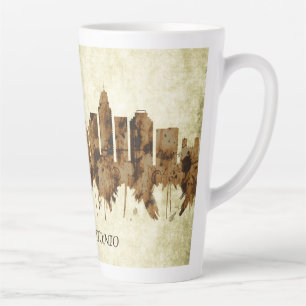 San Antonio Texas Cityscape Latte Mug