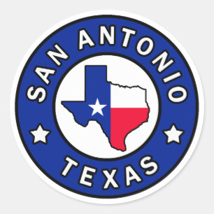 San Antonio Texas Classic Round Sticker