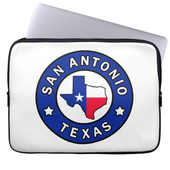San Antonio Texas Laptop Sleeve (Front)