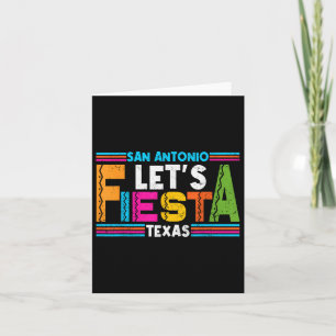 San Antonio Texas Lets Fiesta Cinco De Mayo Party  Card