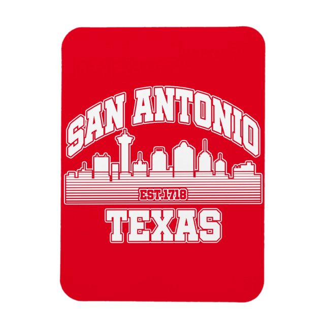 San Antonio,Texas Magnet (Vertical)