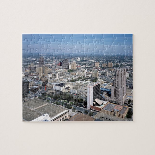 San Antonio Texas Skyline Jigsaw Puzzle (Horizontal)