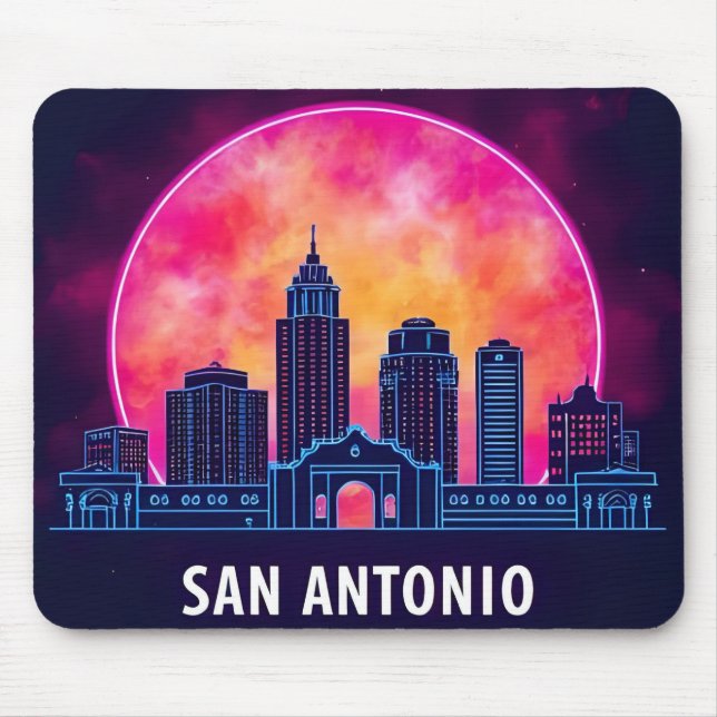 San Antonio Texas skyline Mouse Pad (Front)