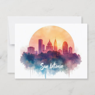 San Antonio Texas skyline Postcard