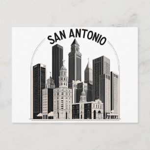 San Antonio Texas skyline Postcard